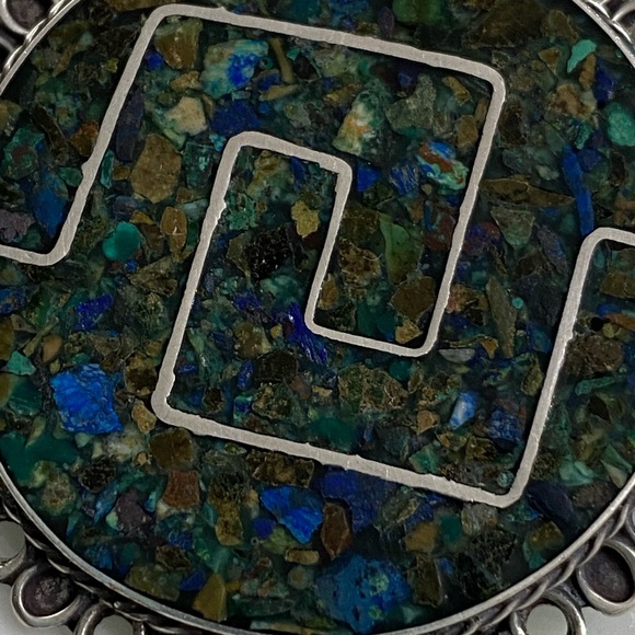 VTG Sterling Taxco Mexican Large Pendant & Pin - Picture 8 of 8